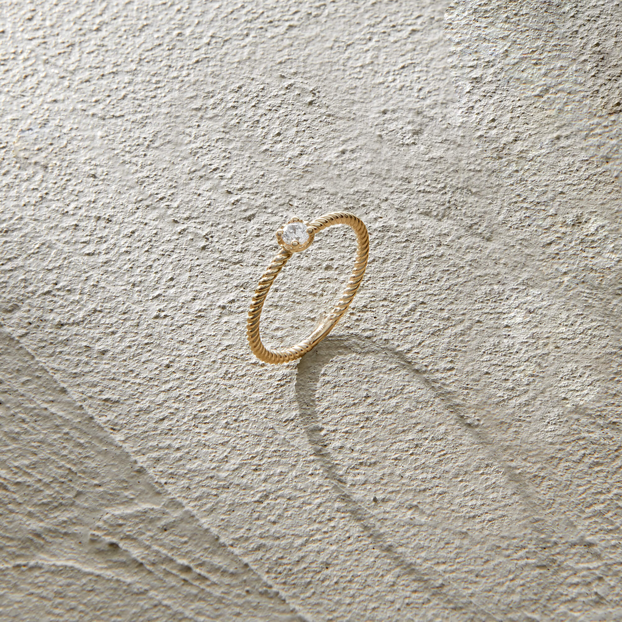 Women's Solitaire Ring in 14k Solid Yellow Gold
