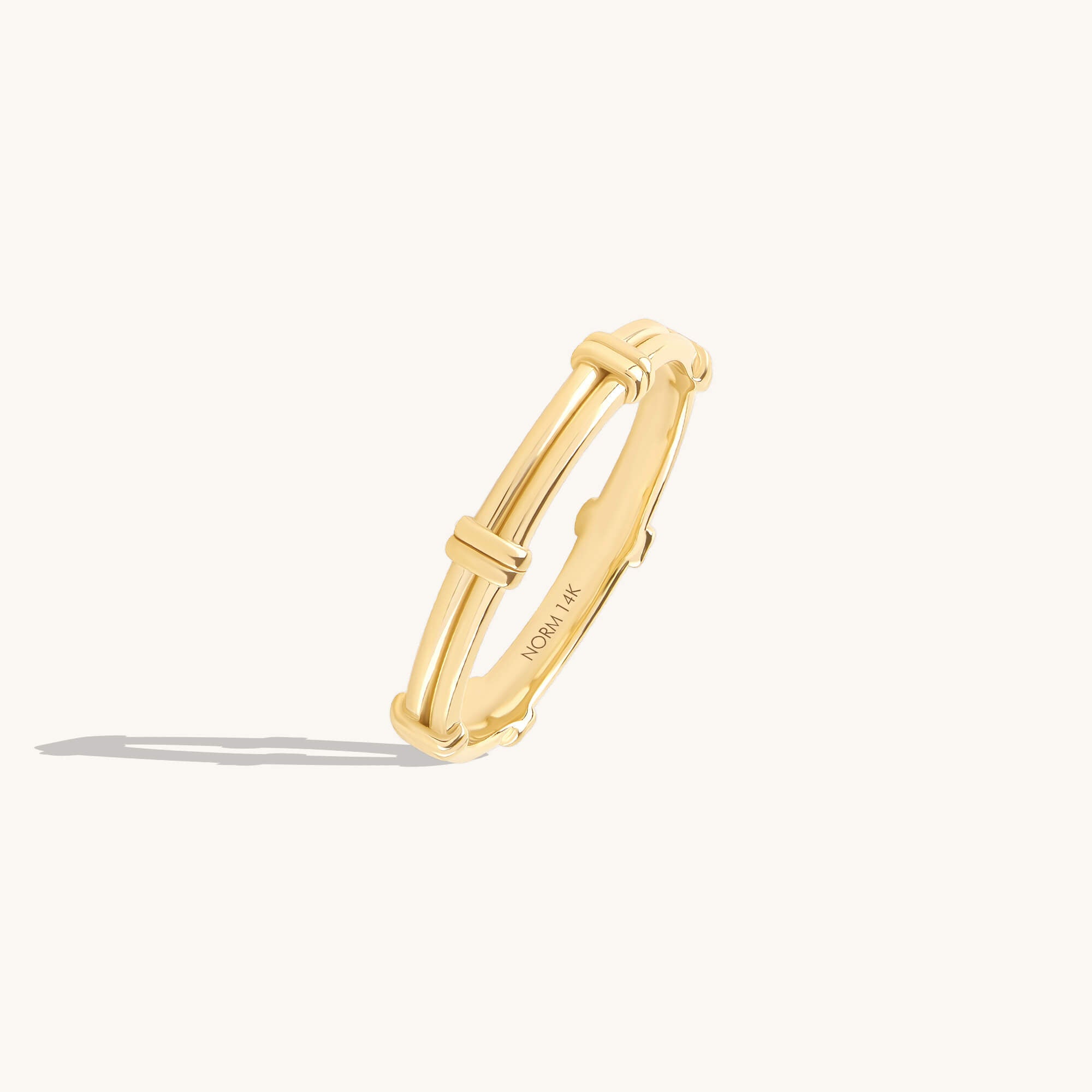 Bond Band Ring in 14K Solid Gold