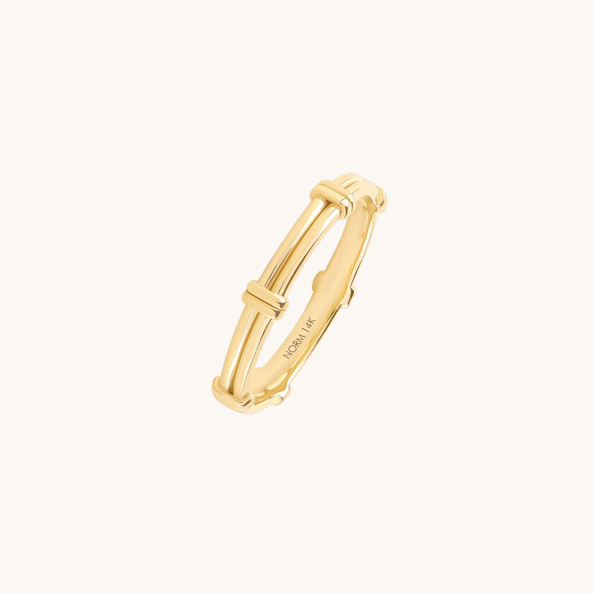 14K Yellow Gold Bond Band Ring