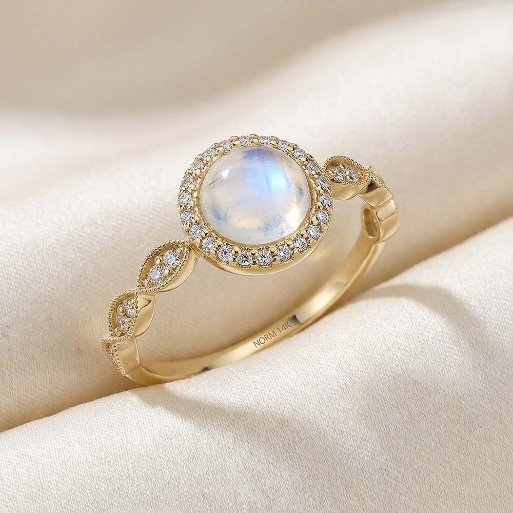 Norm Custom Diamond and Pearl Ring in Solid Gold