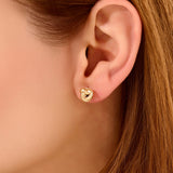 Women's Dainty Knot Stud Earrings in 14K Solid Gold
