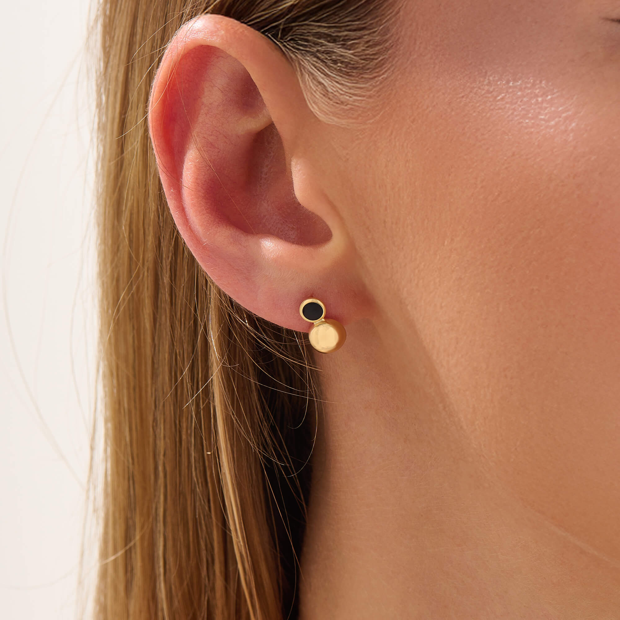 Women's 24K Vermeil Geometric Sphere Studs