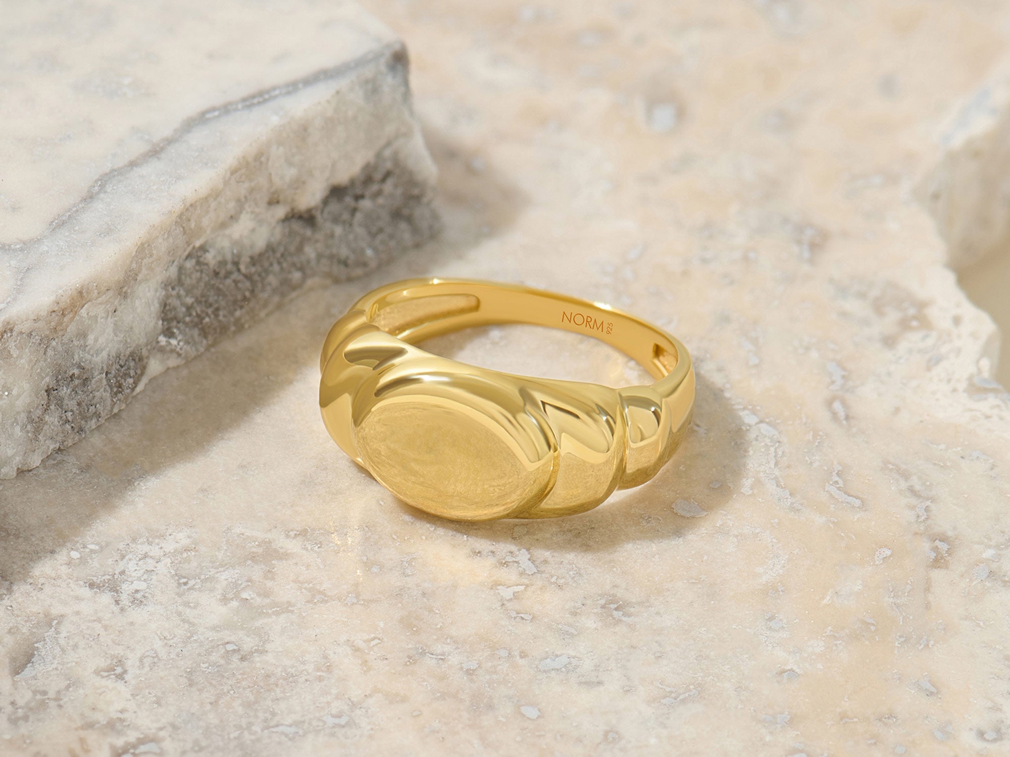 Norm 24K Gold Vermeil Ring Desktop
