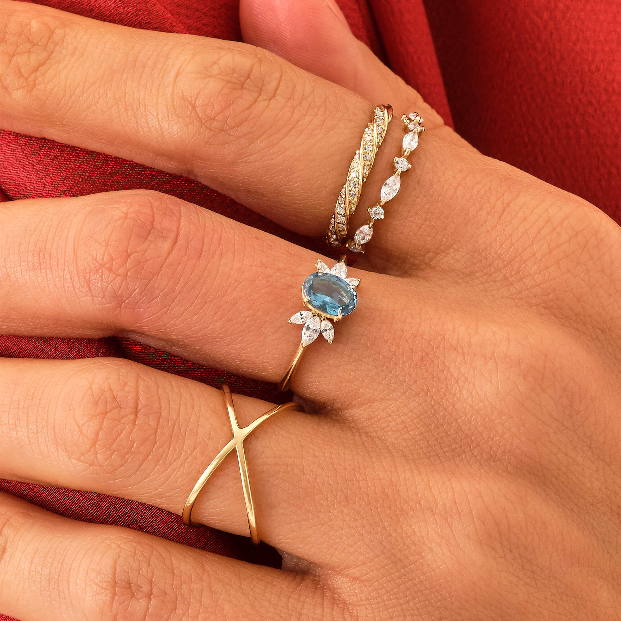 0.50ctw Lab-Grown Diamond Band Ring in Solid Yellow Gold