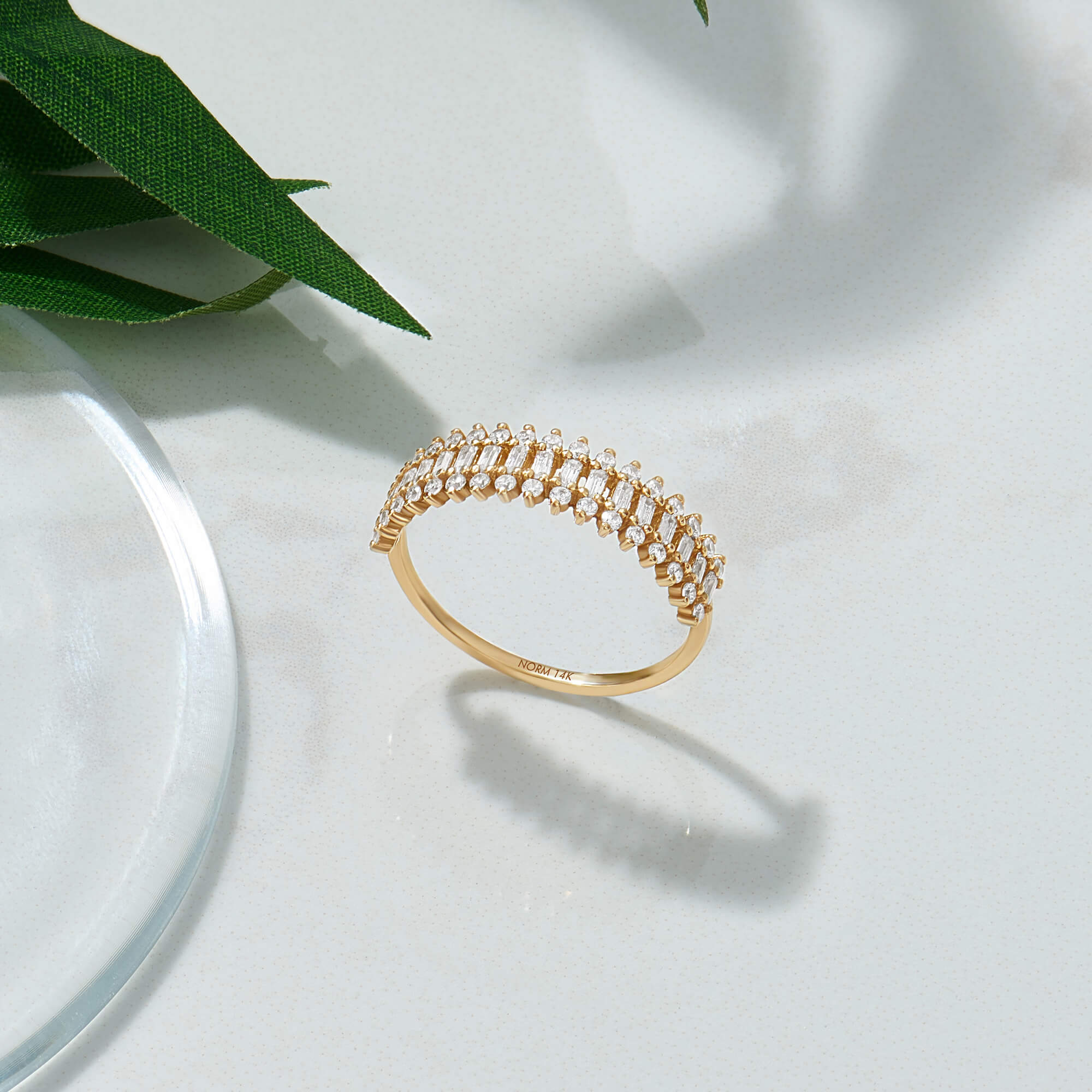 Women's Majestic Wedding Ring in 14K Solid Yellow Gold