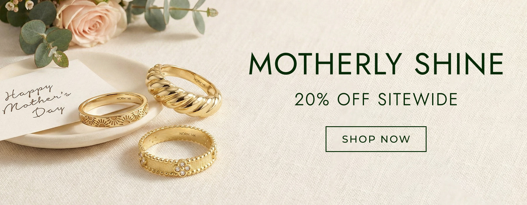 Norm's Mother Day Solid Gold Jewelry Desktop Slider