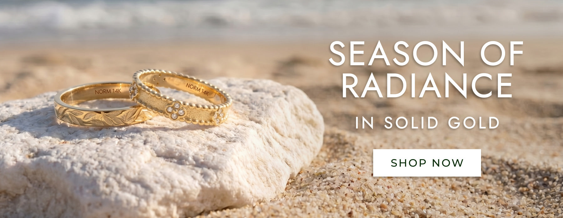 Norm Summer Solid Gold Rings