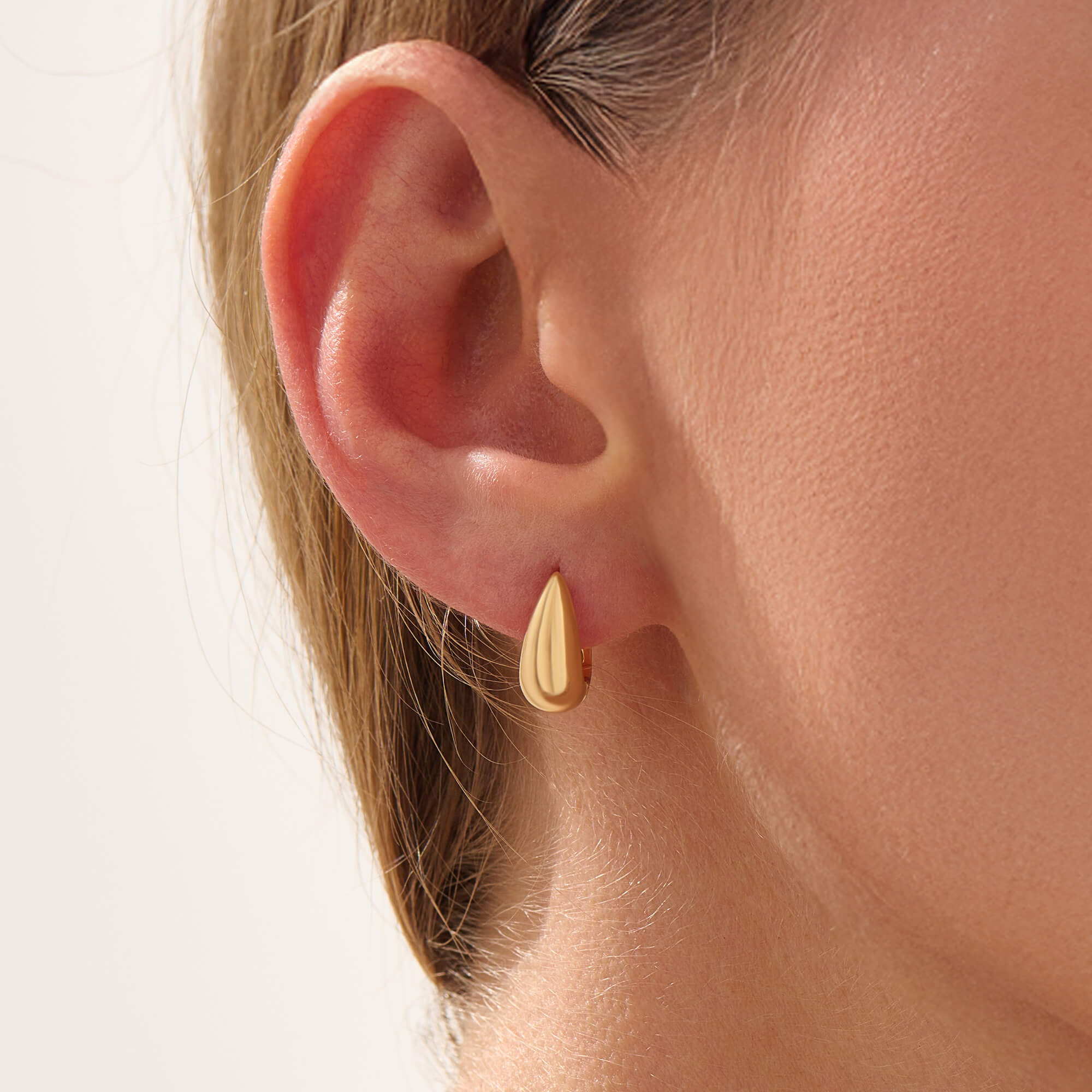 Women's 24K Vermeil Oval Hoops