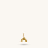 14K Solid Gold Rainbow Pendant