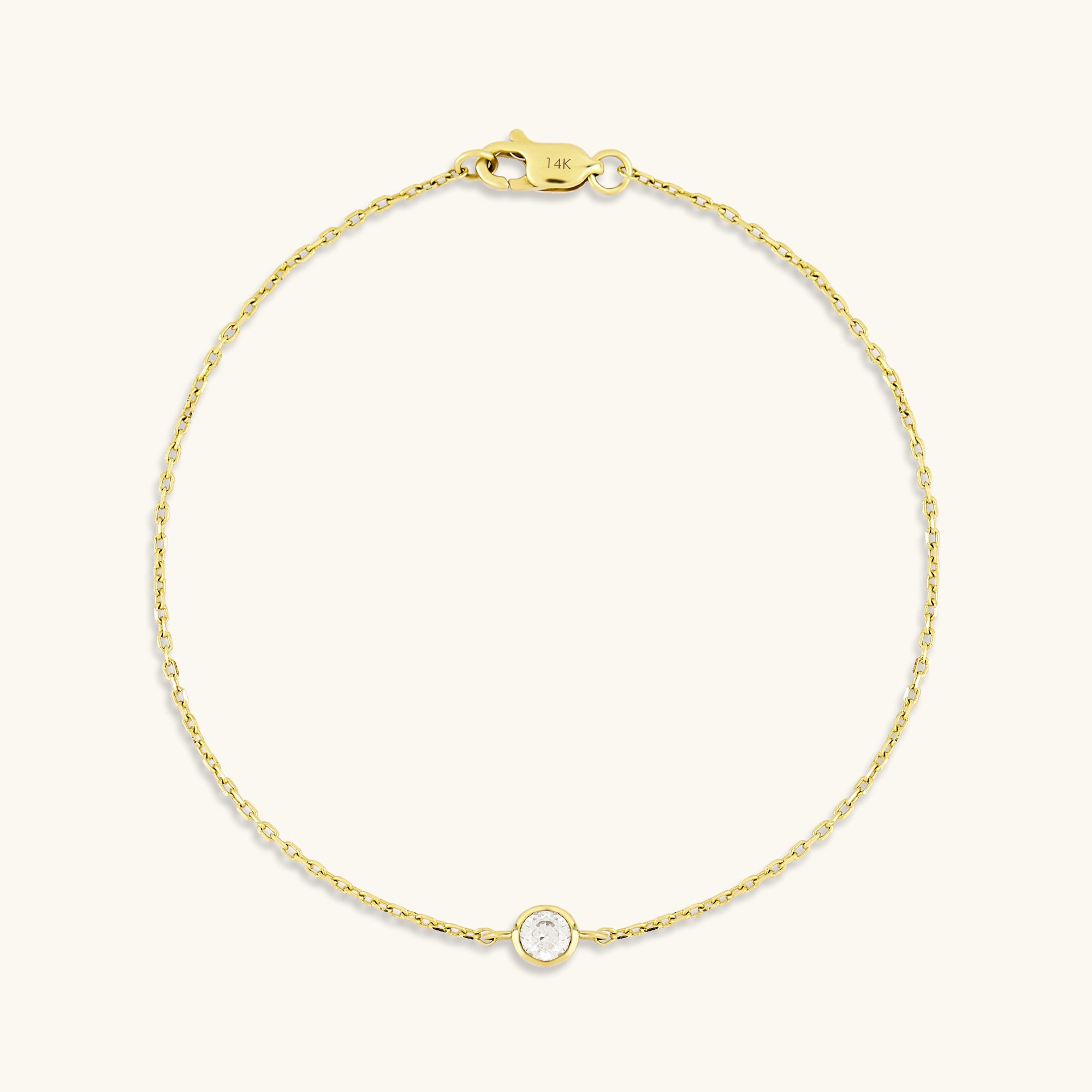 Solo Diamond Bracelet in Gold