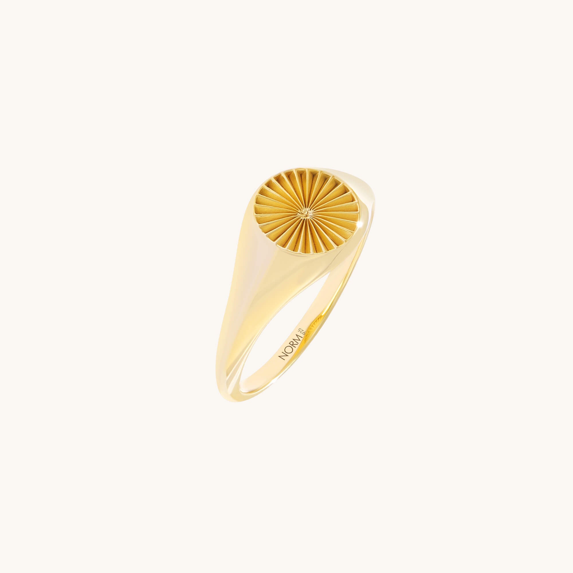 Sunbeam Ring in Gold Vermeil on 925 Sterling Silver