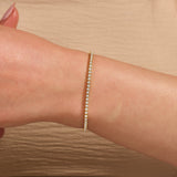 14K Real Gold Classic Tennis Bracelet