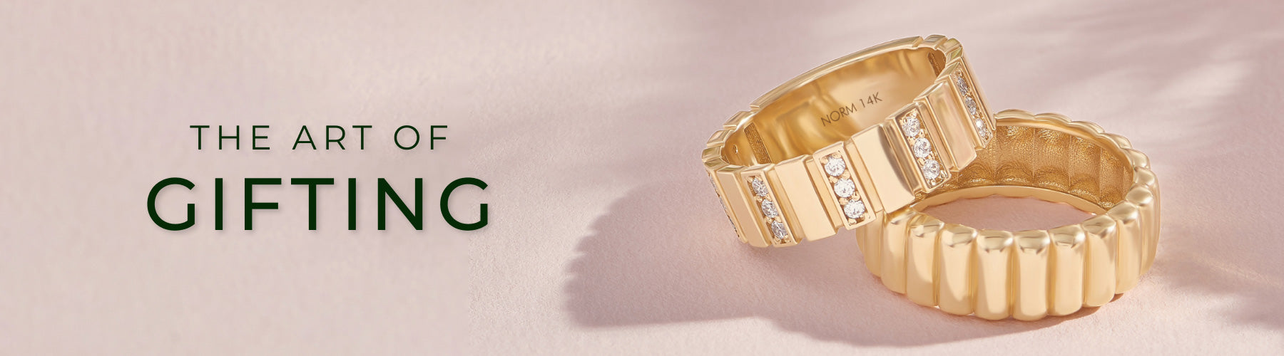 Norm Solid Gold Rings for Valentine's Day 2026 Desktop Art of Gifting
