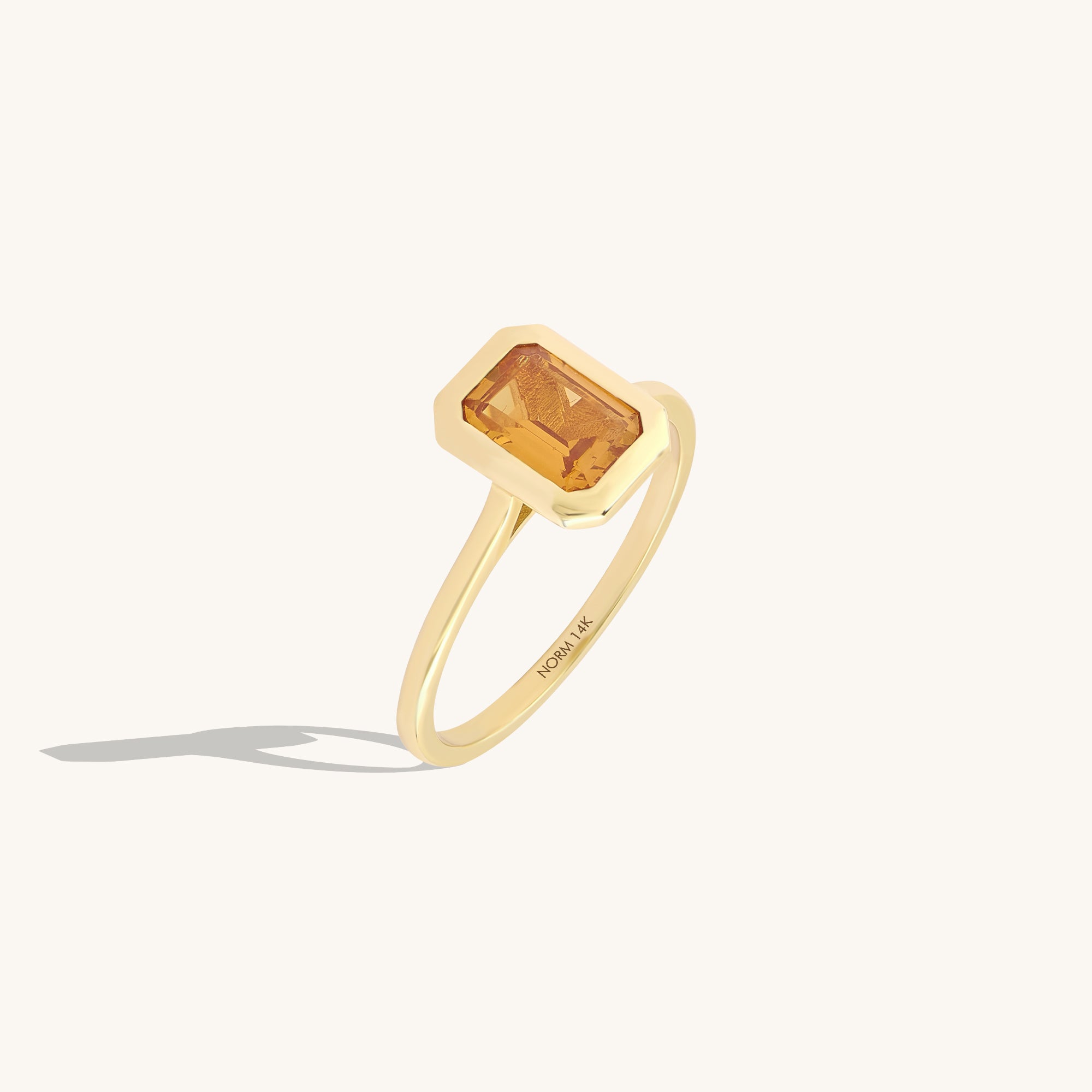 14K Solid Gold Bezel Setting Zultanite Solitaire Ring