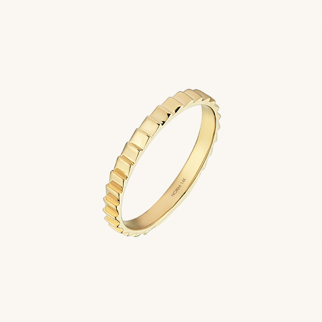 Minimalist Infinity Band Ring in 14k Solid Gold