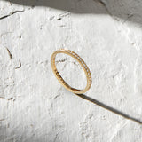 Stackable Eternity Band Ring in 14k Real Gold