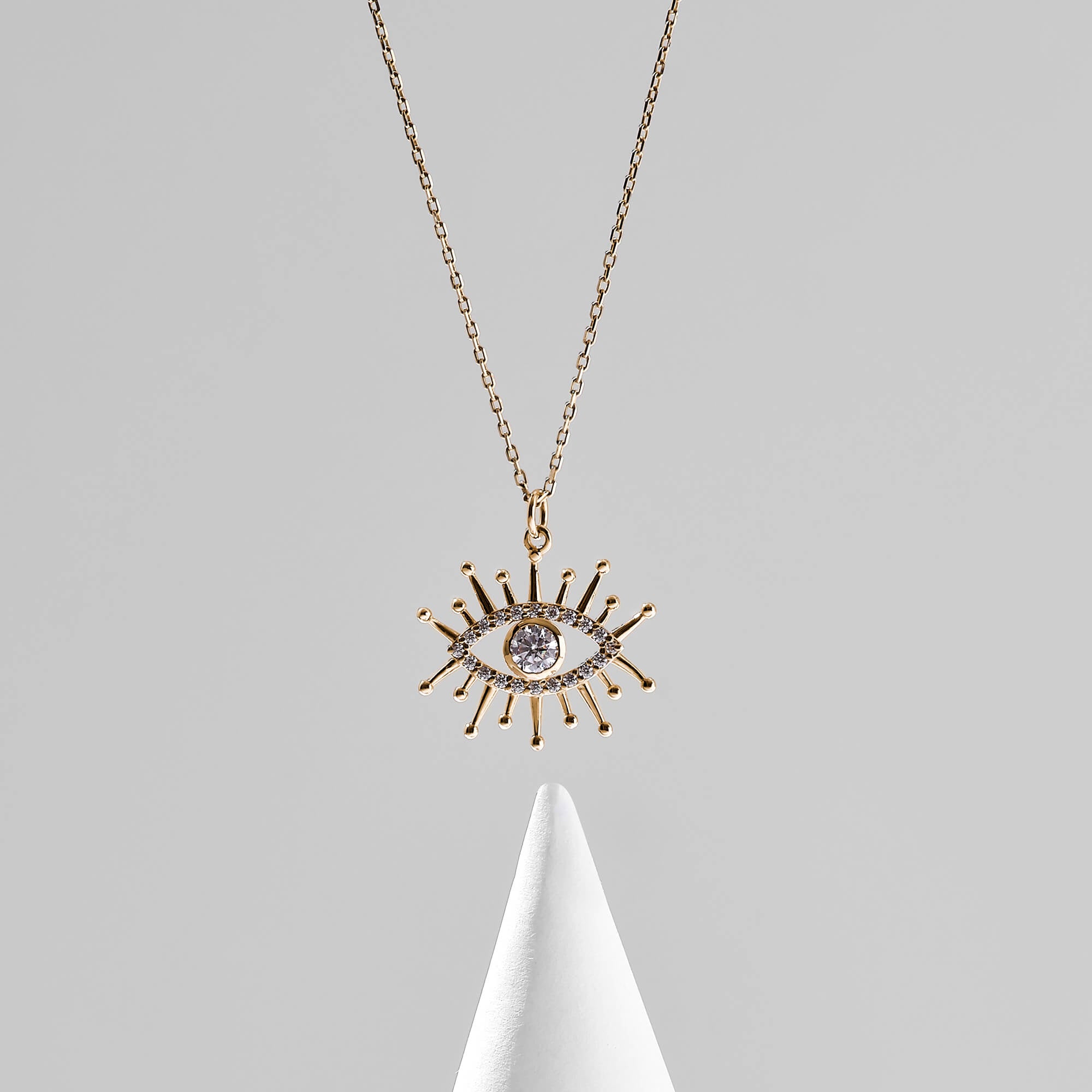 14k Real Yellow Gold Pendant Necklace for Women