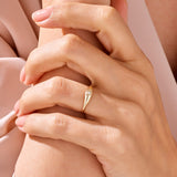 14k Solid Gold Iconic Star Signet Ring for Women