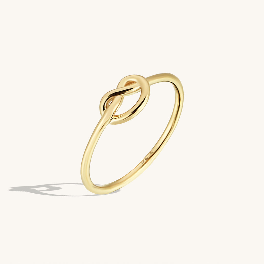 14k gold love knot ring Clearance