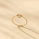 Tiny Knot Ring in 14k Yellow Gold