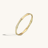 Minimalist Bamboo Ring in 14k Yellow Gold