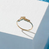 Women's Customizable Name Ring in 14k Real Gold