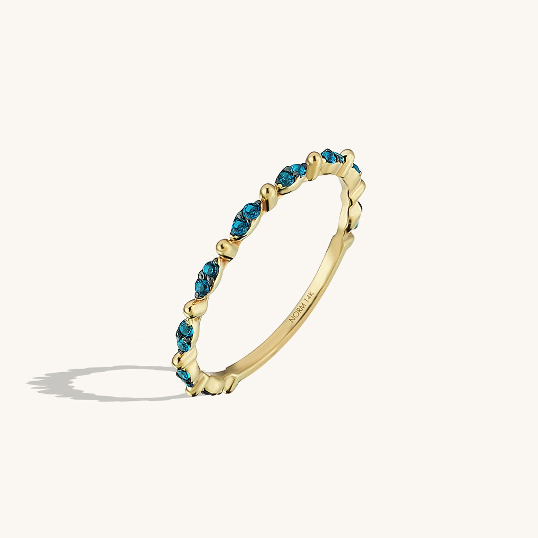 Novella Eternity Band Ring in 14k Real Gold