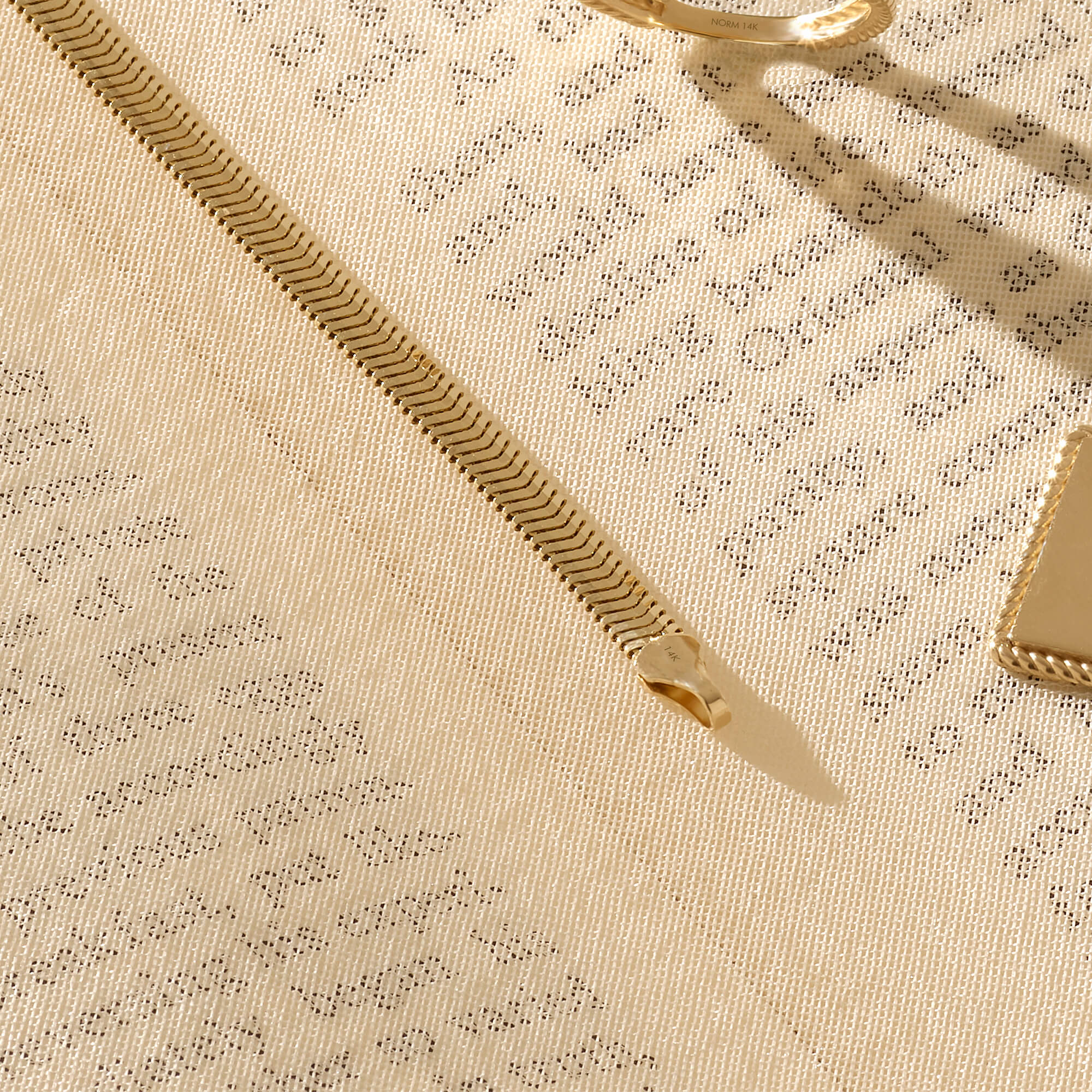 Snake Chain Necklace in 14k Real Yellow Gold for Women