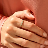 Tiny Pave Signet Ring in 14k Real Gold