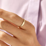 Women's Tiny Signet Ring in 14k Real Gold