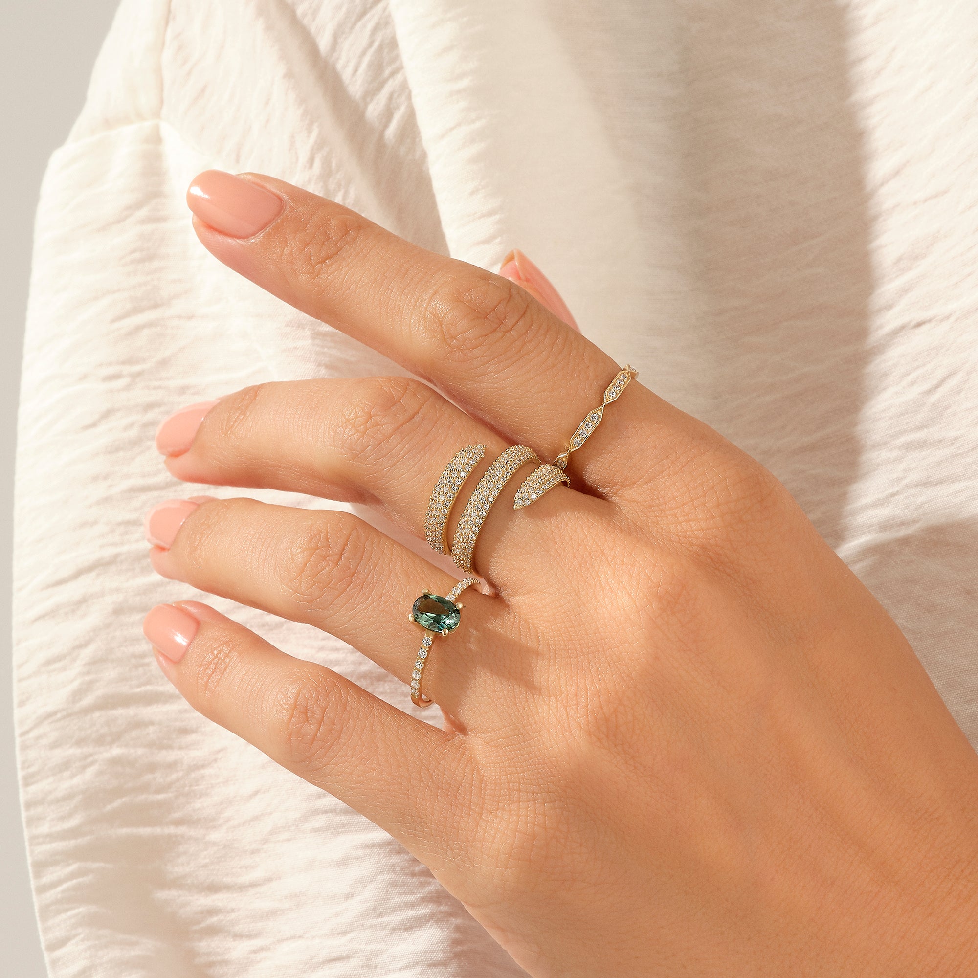 Alexandrite Oval Solitaire Ring in 14k Real Gold