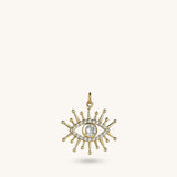 Evil Eye Pendant in 14k Real Gold