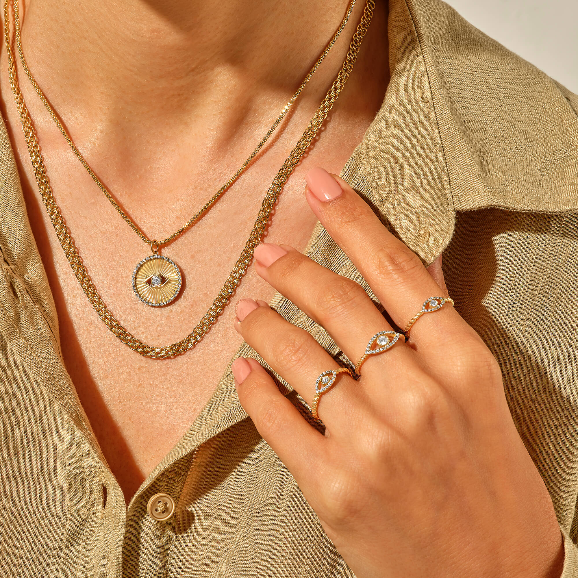 Women's 14k Real Yellow Gold Flat Chain Necklace