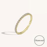 0.20 ctw Diamonds Full Eternity Band Ring in 14k Gold
