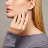 Bamboo Shaped Stacking Ring in 14k Solid Yellow Gold