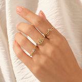 Women's Love Engagement Ring in 14k Gold