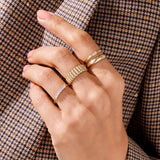Iconic Dome  Ring in 14k Solid Yellow Gold