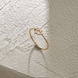 Thin Knot Ring in 14k Solid Gold