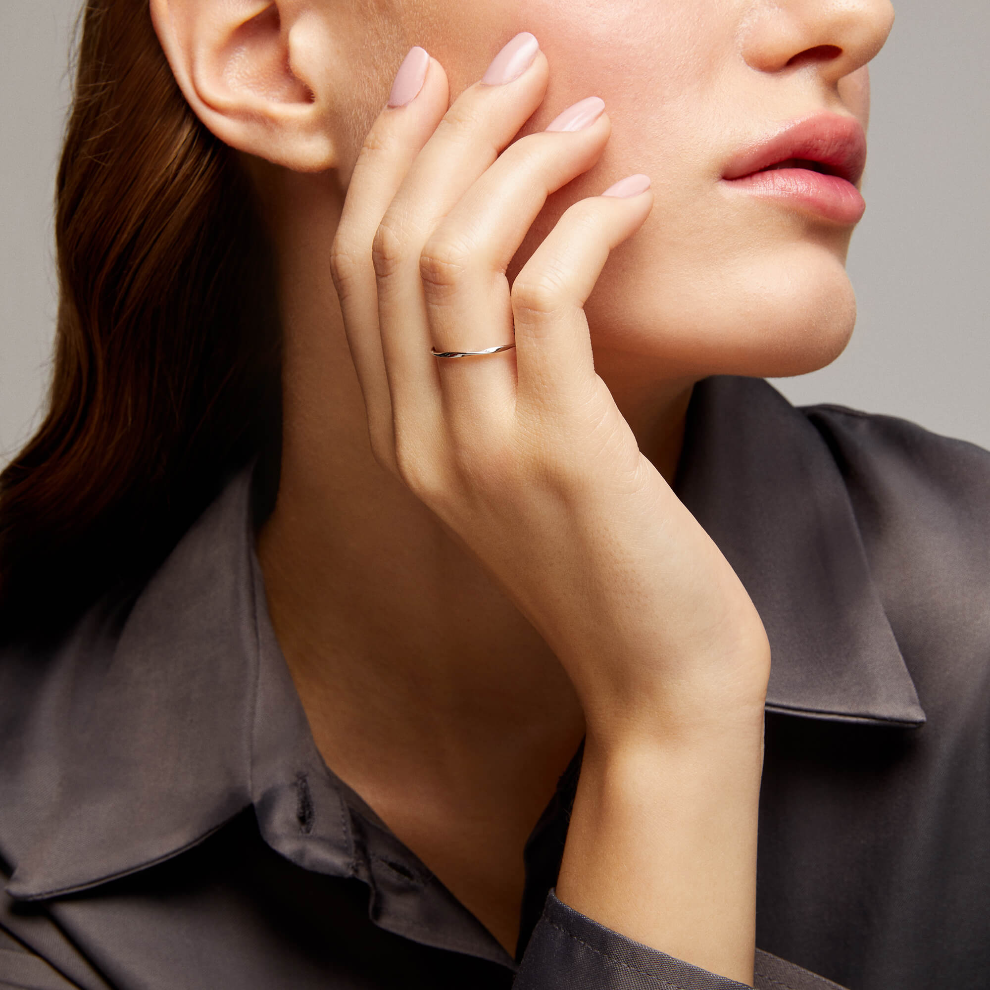 Stackable Twist Ring in 14k Real Gold
