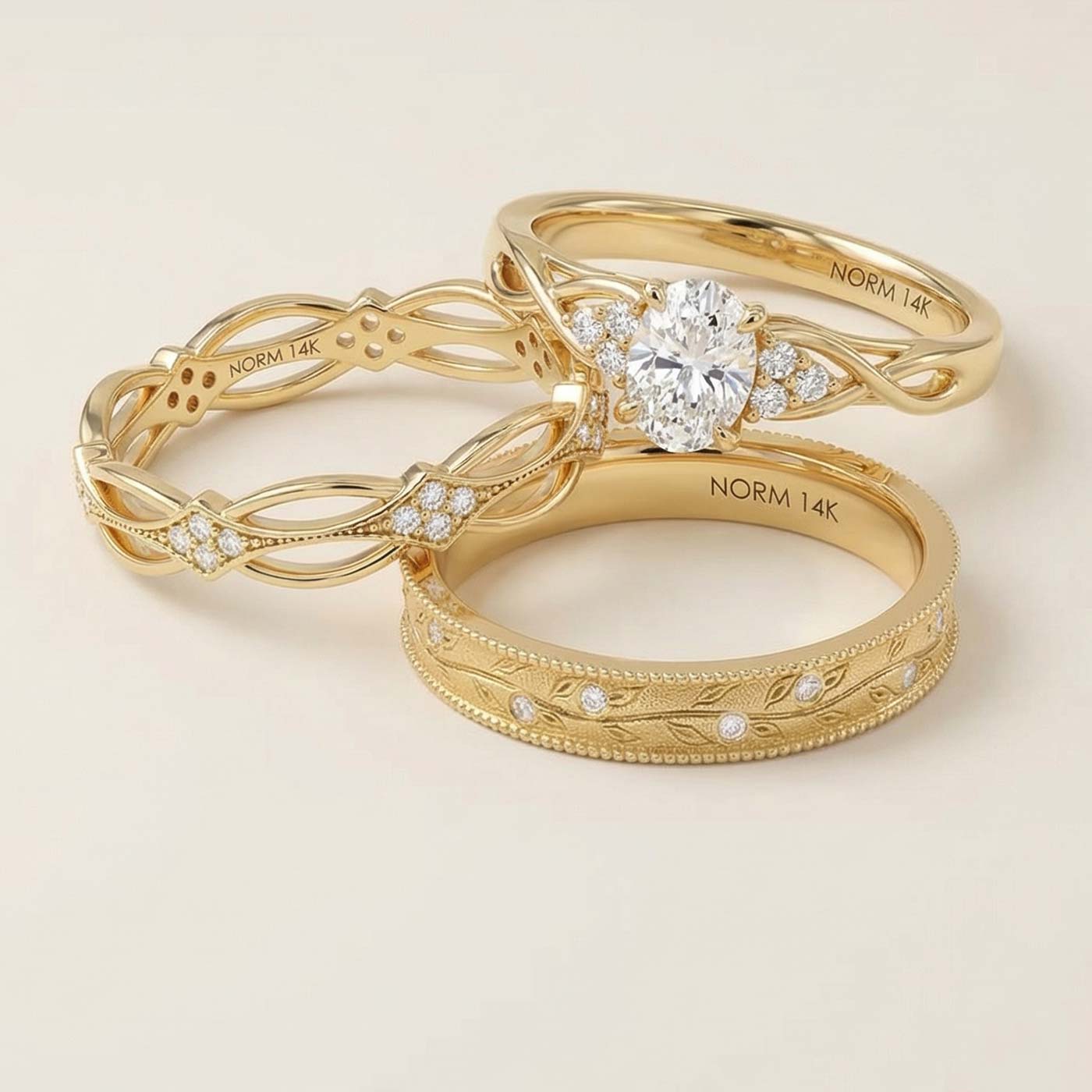Women's 14k Solid Gold Rings – NORM JEWELS