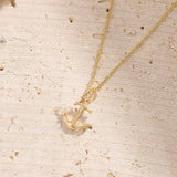 Anchor Necklace in Gold