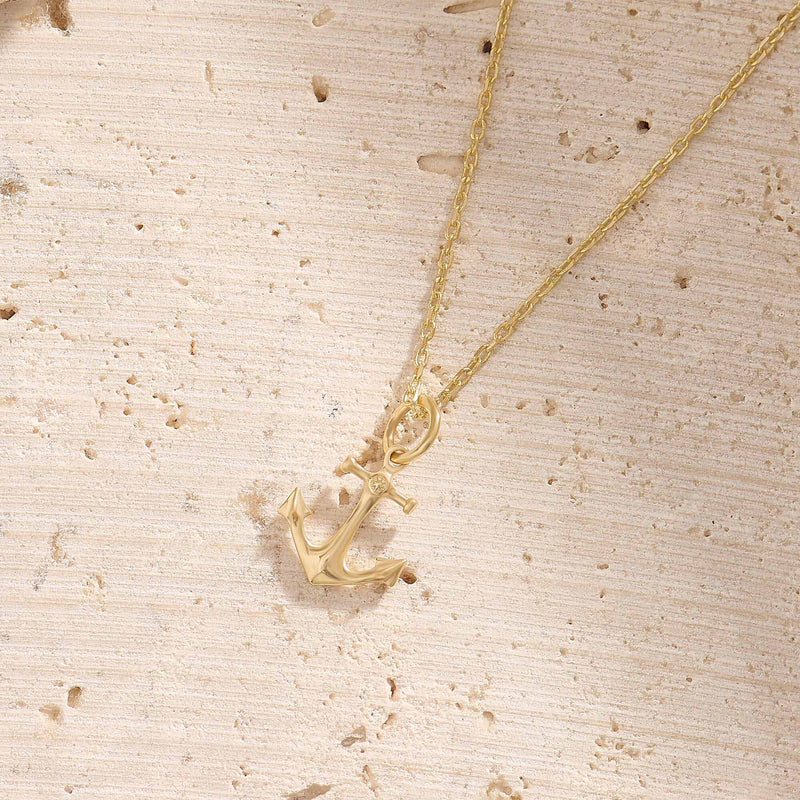 Anchor Necklace in Gold