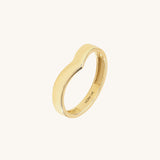Bold Wishbone Ring in Gold