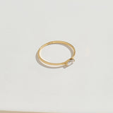 14K Real Gold Basic Marquise Ring