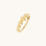 Bead Ball Ring in 24K Gold Vermeil Plated 925 Sterling Silver