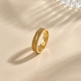 Byzantine Wedding Band Ring in 14K Gold