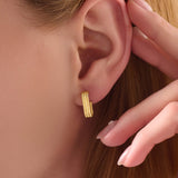 Women's Cascade Earrings on 24K Gold Plated Vermeil on Silver