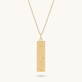 Celestial Bar Necklace in Gold Vermeil on 925 Sterling Silver