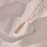 Celestial Bar Necklace in Gold Vermeil on Silver