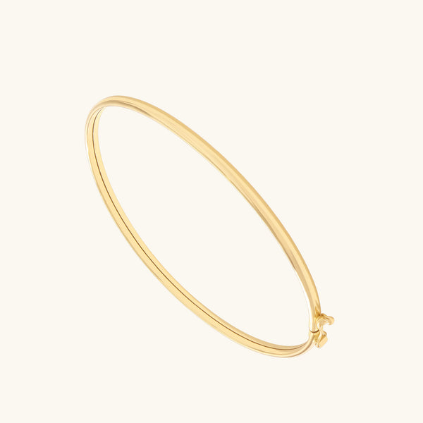 Dainty Bangle Bracelet in 14K Solid Gold